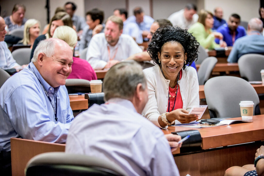 NIPF participants smiling before class